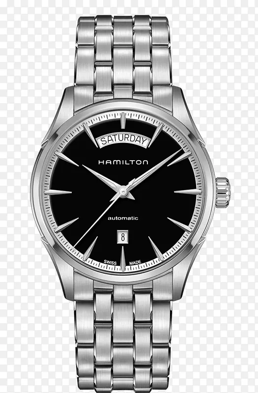 汉密尔顿手表公司兰开斯特挡泥板Jazzmaster劳力士日表-汉密尔顿手表黑色男性手表机械手表