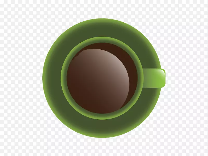 咖啡杯绿色载体咖啡杯