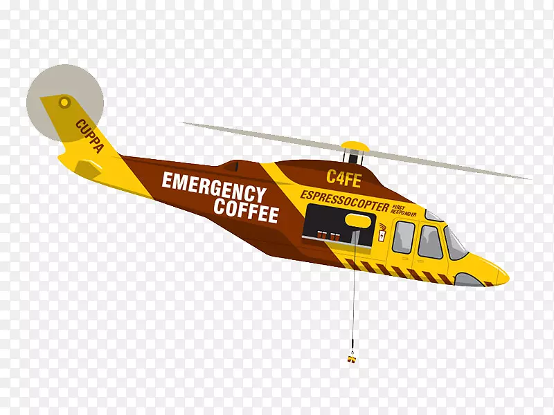 t恤飞机直升机-直升机在高空降落。