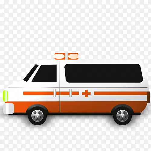 救护车-卡通救护车