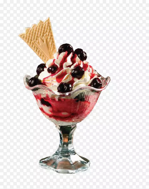 冰淇淋蛋糕圣代奶昔蓝莓冰淇淋