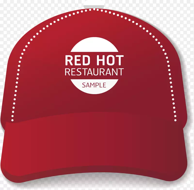 棒球帽-创意设计运动红色棒球帽无花果。