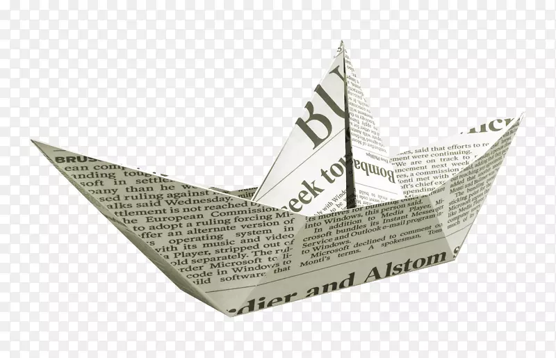 折纸船报纸纸船