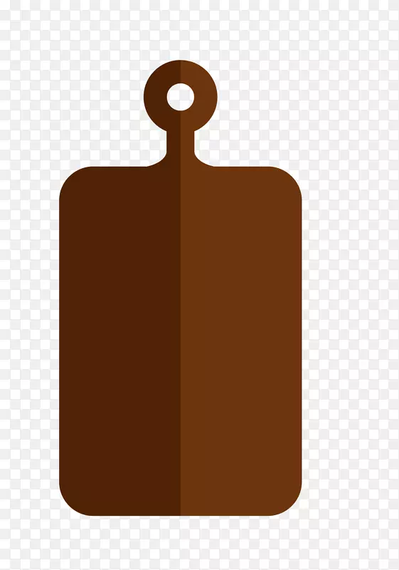 品牌卡通图标-棕色厨房剪贴板