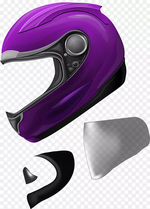 摩托车头盔自行车头盔紫色赛车头盔紫色头盔