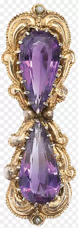 紫水晶宝石首饰紫色钻石宝石蝴蝶结