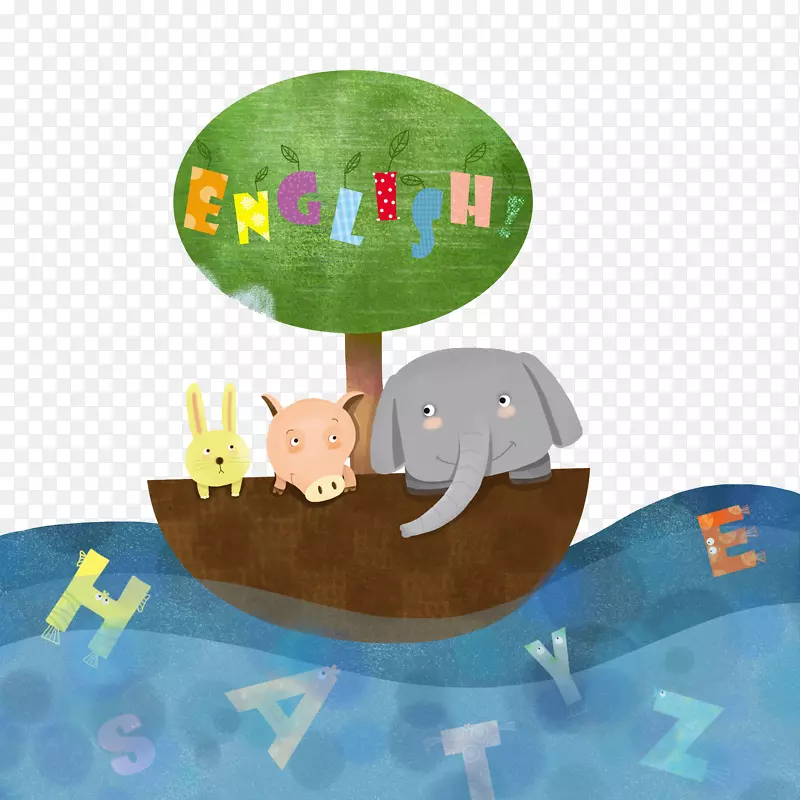 大象插图-大象划艇