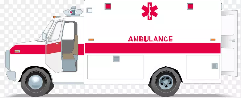 救护车曼德勒综合医院-卡通救护车