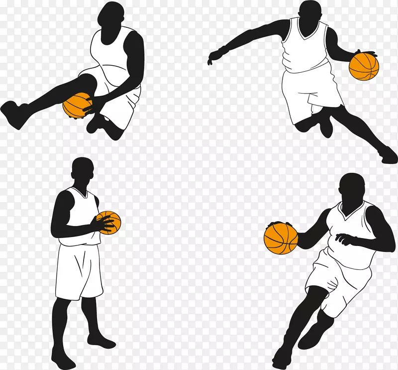 篮球运动员图标-打篮球人