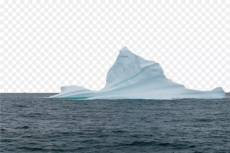 冰山，海天，水艇.冰山的海尖