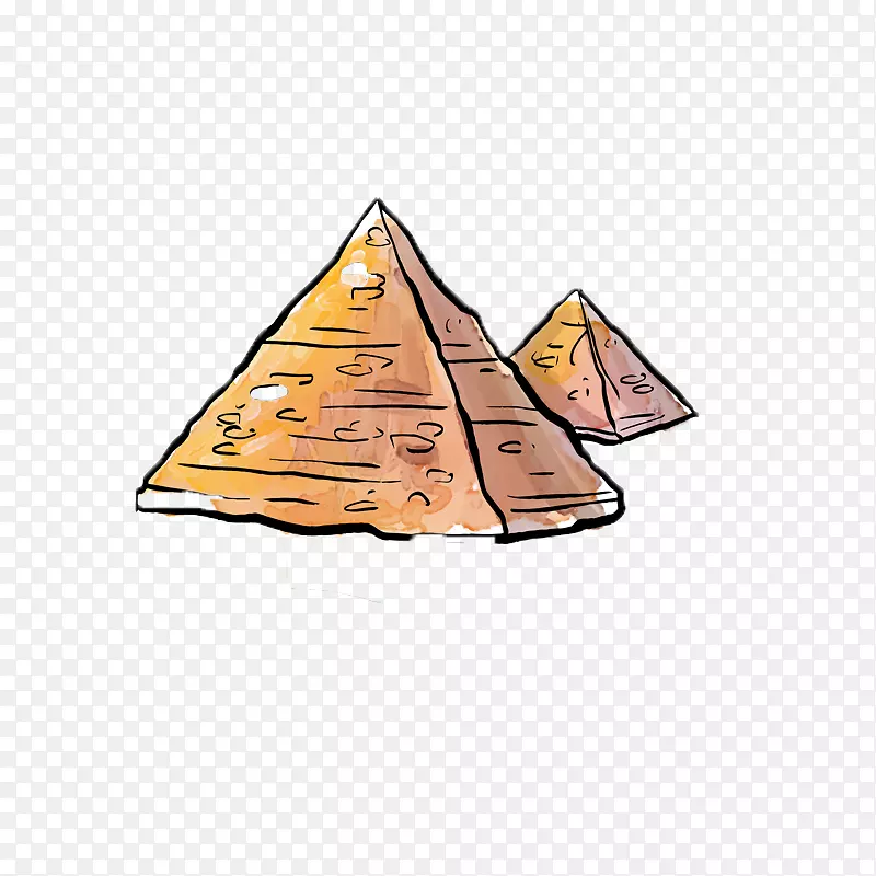 埃及金字塔-卡通金字塔