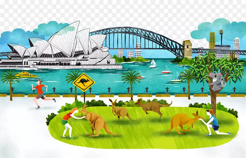 悉尼歌剧院悉尼海港大桥悉尼杰克逊港悉尼海滨码头