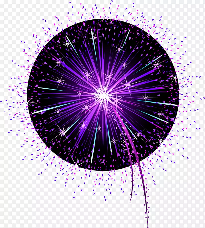 紫色平面设计紫罗兰-紫色梦想烟花