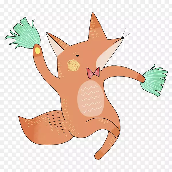 猫红狐插图-红狐