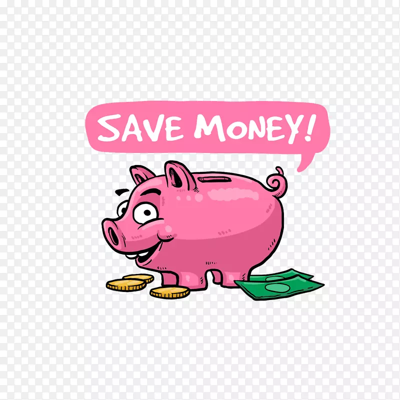 存钱储蓄罐夹艺术卡通粉红小猪储蓄罐