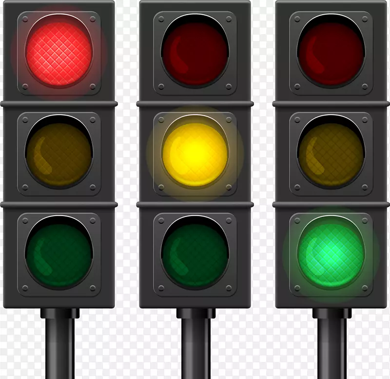 塔帕里山红绿灯-免费摄影-三行交通灯