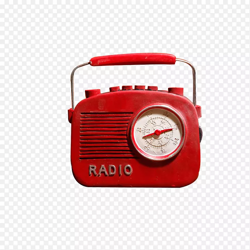 无线电红复古收音机