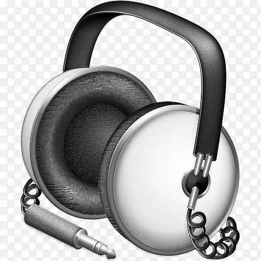 iTunes ico图标-银色耳机