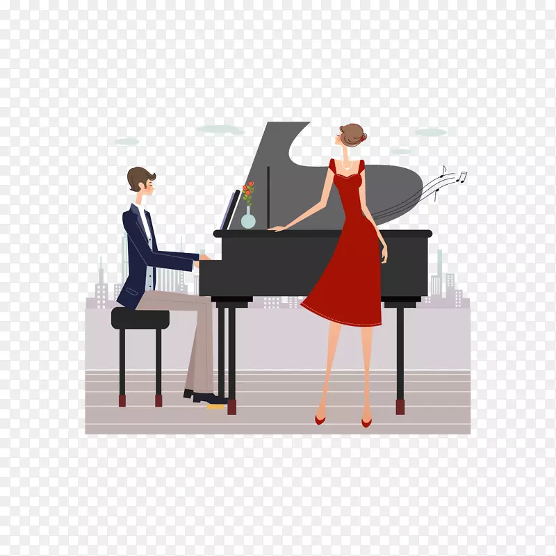 钢琴版税-免费摄影插图.插图钢琴