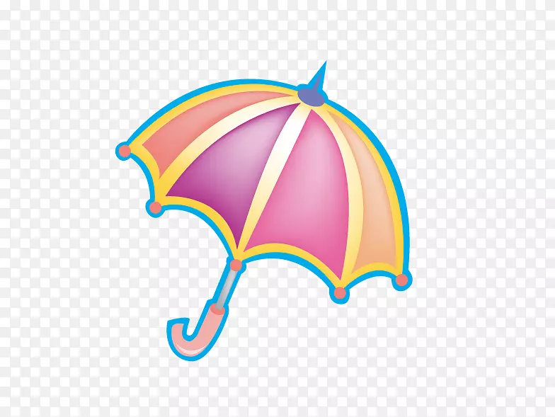 伞形卡通紫色伞