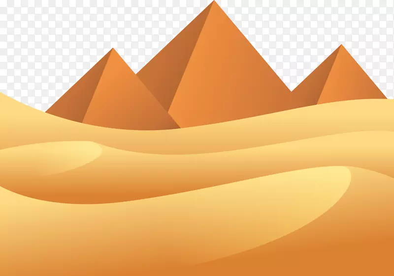 沙漠-沙漠金字塔