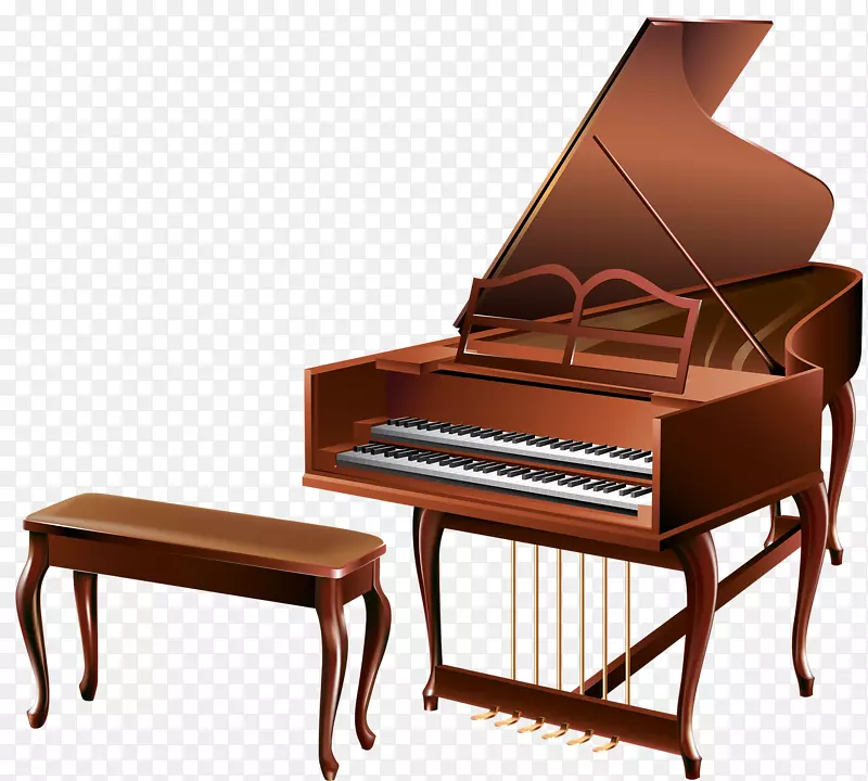 乐器钢琴弦乐器-优美的钢琴