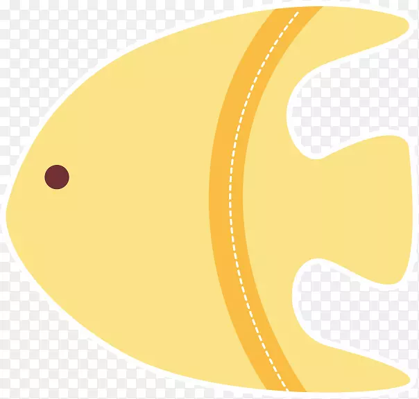 鱼类剪贴画-黄鱼