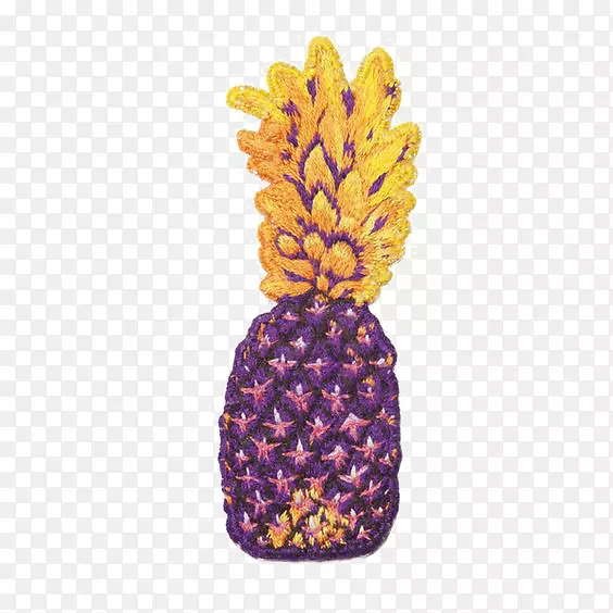 菠萝刺绣铁绣水果刺绣菠萝