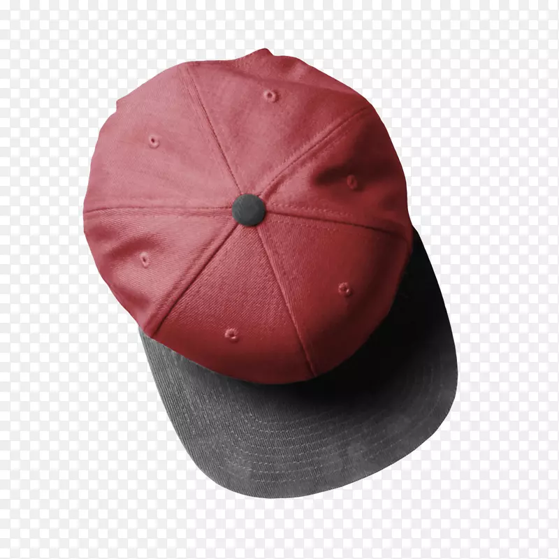 棒球帽红色设计师-红色帽子