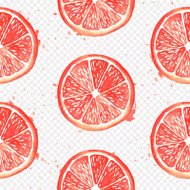 柚子，血橙-人烟稠密的彩绘葡萄柚