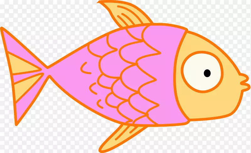 锦鲤鱼竿夹艺术-粉红鱼