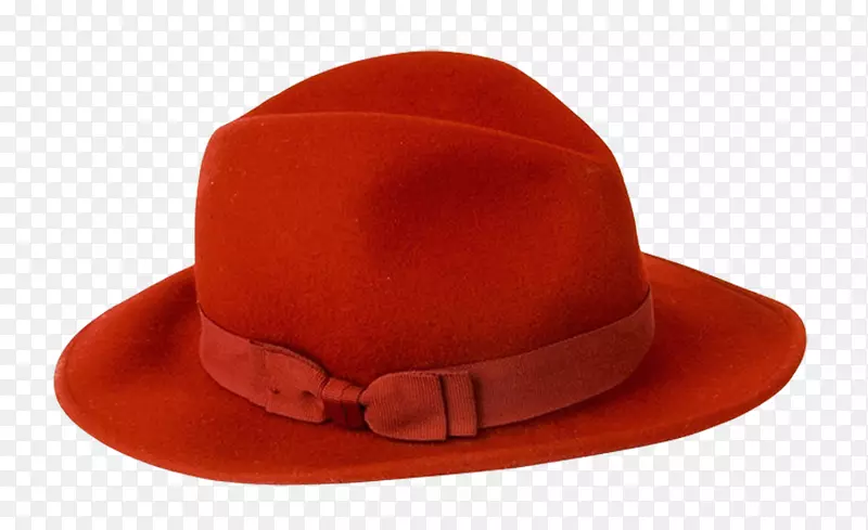 费多拉帽子设计师-大红帽