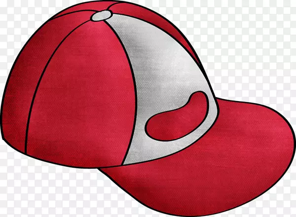 棒球帽卡通-红色帽子