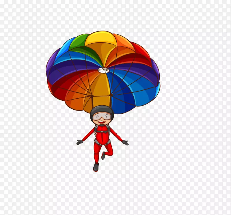 降落伞绘制版税-免费剪贴画.降落伞，男孩图像