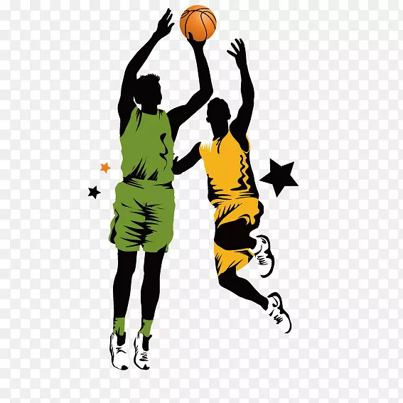 篮球扣篮夹艺术-篮球