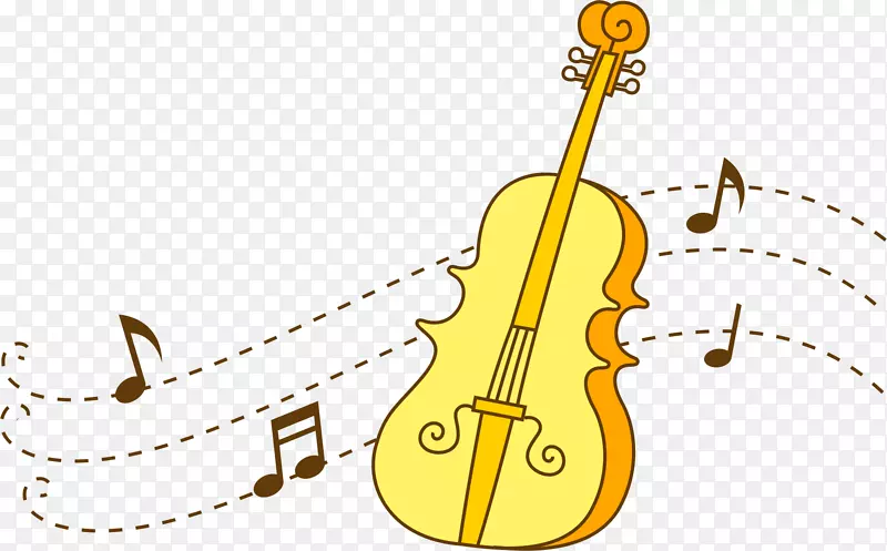 低音小提琴手绘小提琴