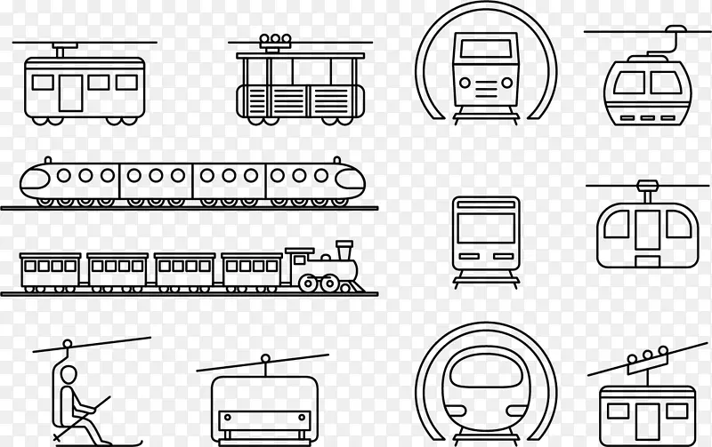 列车轨道交通客车快速运输地铁的不同