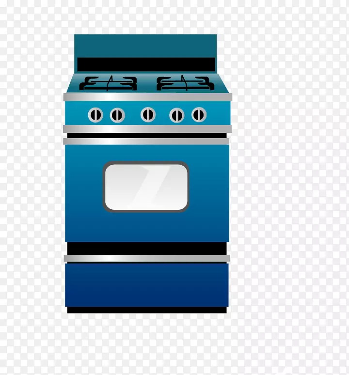 厨房炉灶煤气炉家用电器手绘厨房