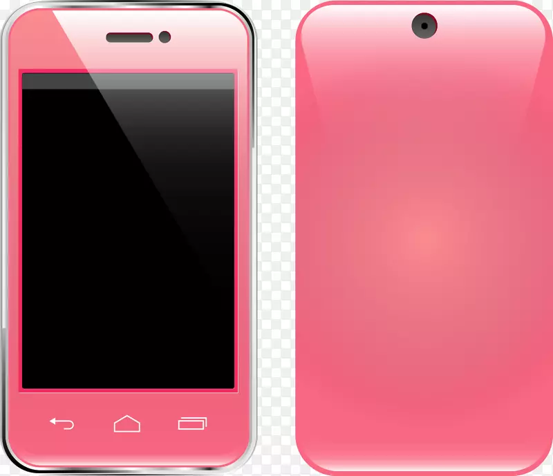 智能手机功能手机配件谷歌图片-粉色智能手机