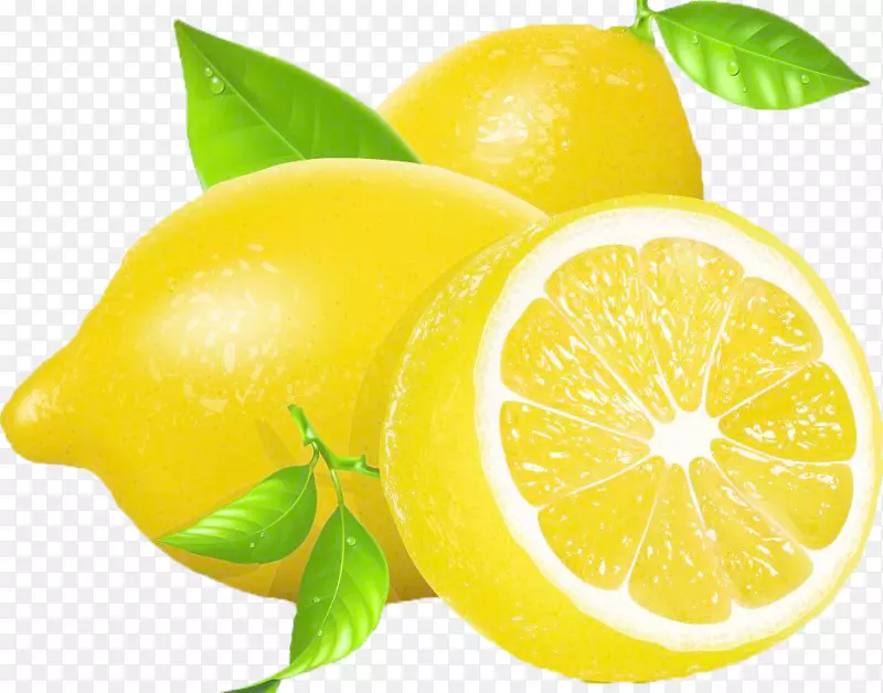 柠檬剪贴画-新鲜柠檬
