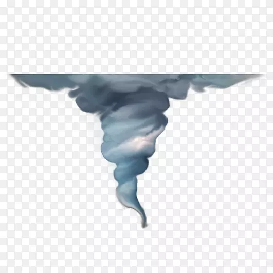 龙卷风剪辑艺术-具有闪电效应的龙卷风