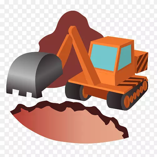 挖掘机建筑工程重型设备挖掘机材料