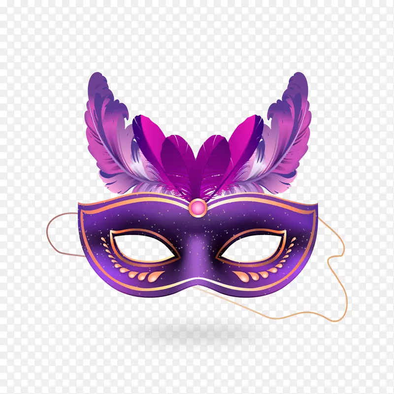新奥尔良的狂欢节，巴西狂欢节面具，-紫色面具