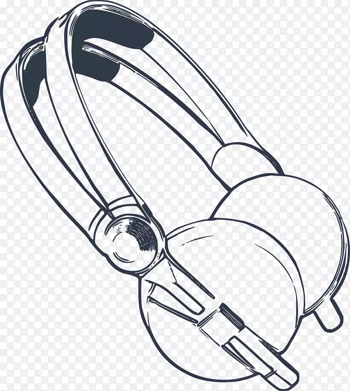 耳机可伸缩图形剪辑艺术无线耳机