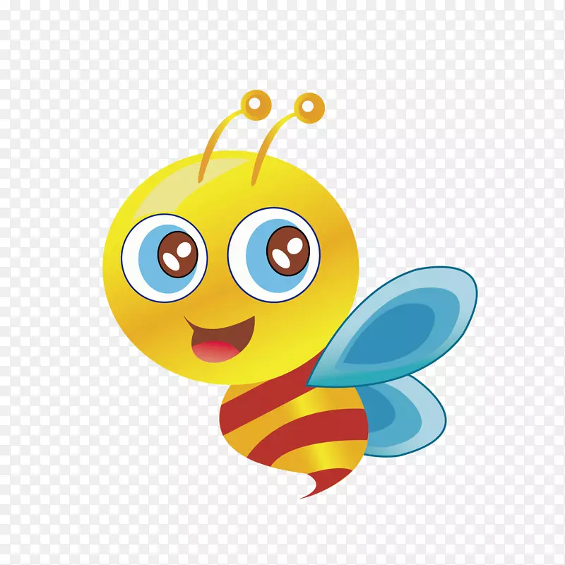 蜜蜂蝴蝶剪贴画-51只劳动蜂
