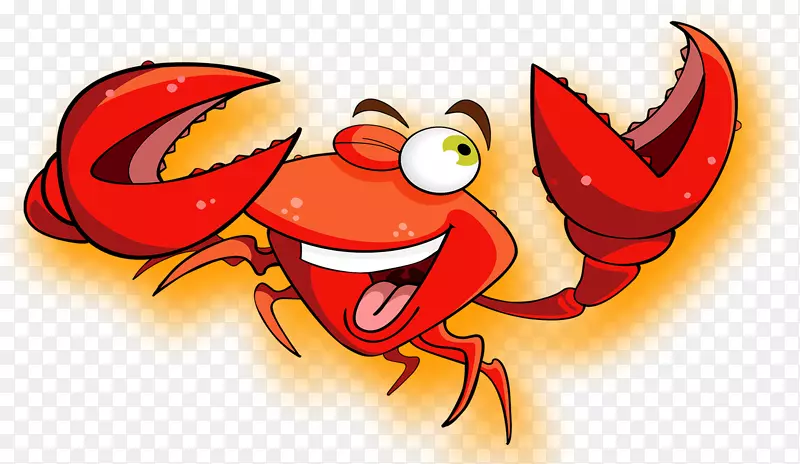 龙虾插图-卡通龙虾