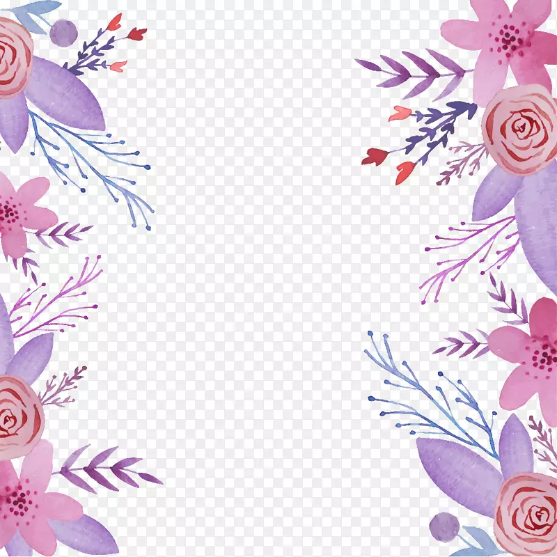 花墙纸.优雅的紫色花朵背景材料