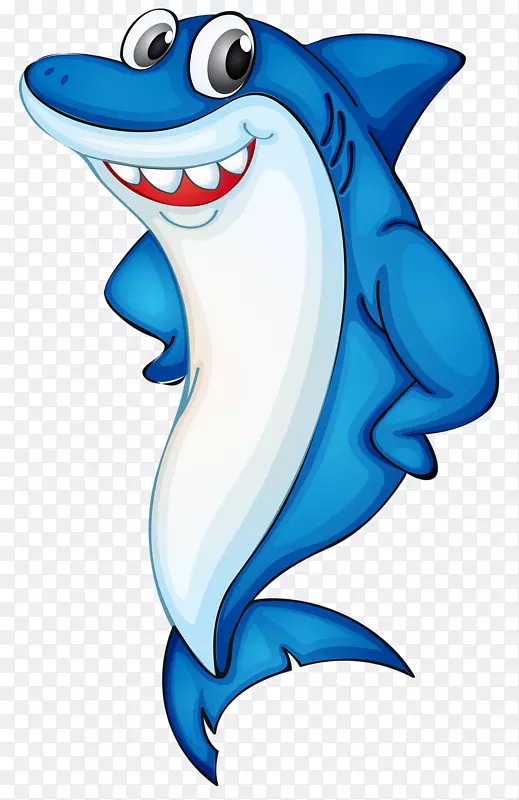 大白鲨鱼夹艺术-像儿童快乐的鲨鱼