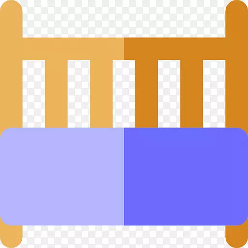 尿布婴儿床图标床