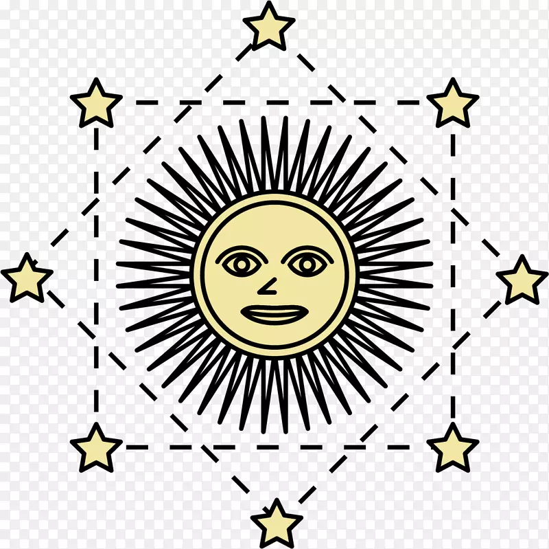 占星术符号炼金术图标魔术师太阳符号